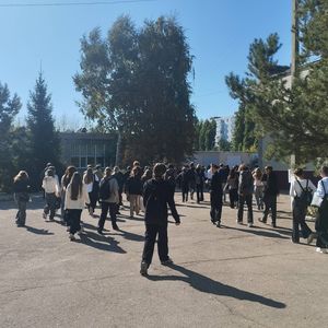 В техникуме прошла учебная эвакуация при условном пожаре